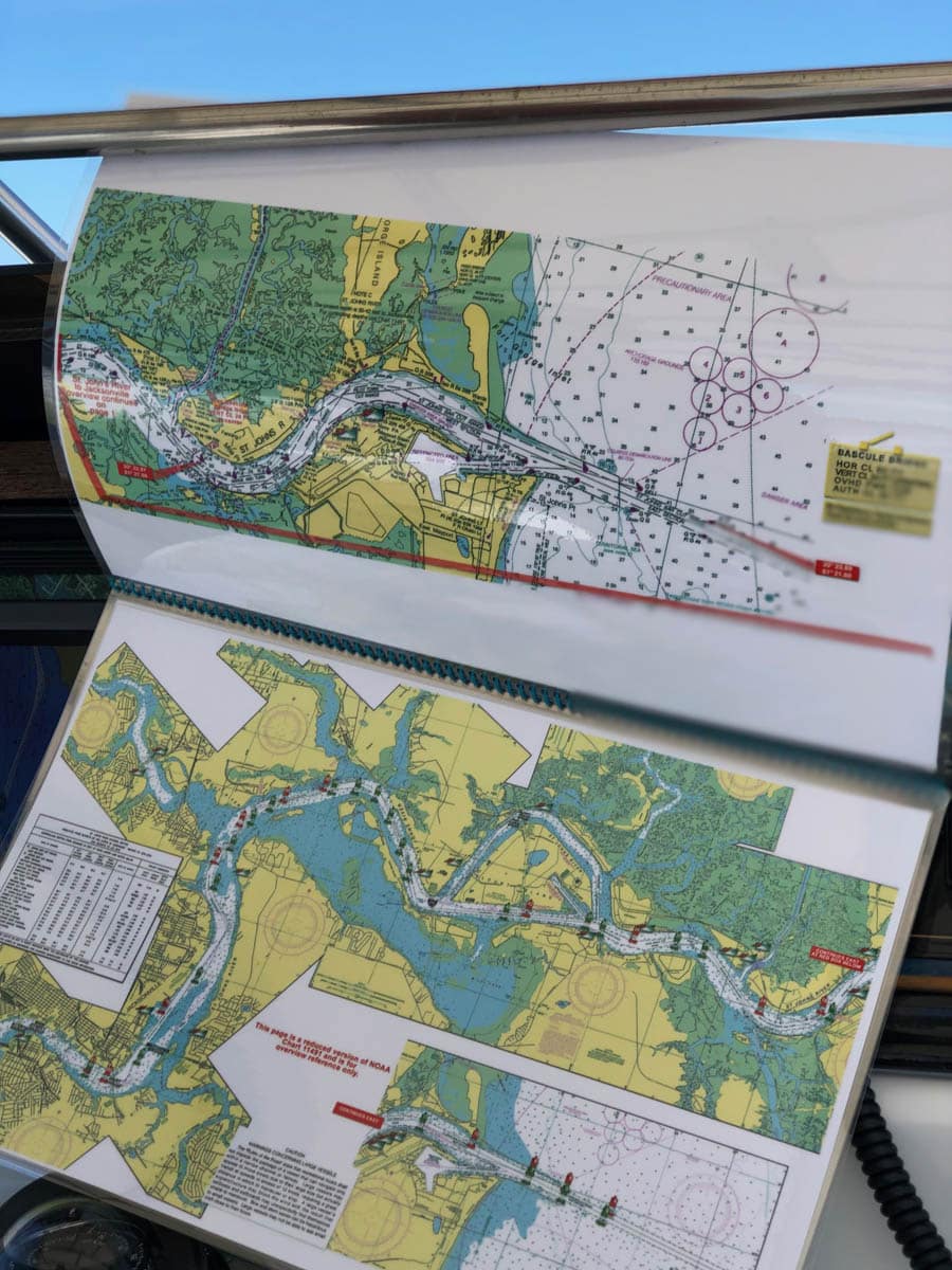 St Johns River North Nautical Chart - Mayport to South Jacksonville Overview and Jacksonville South to Crescent Lake - Image 2