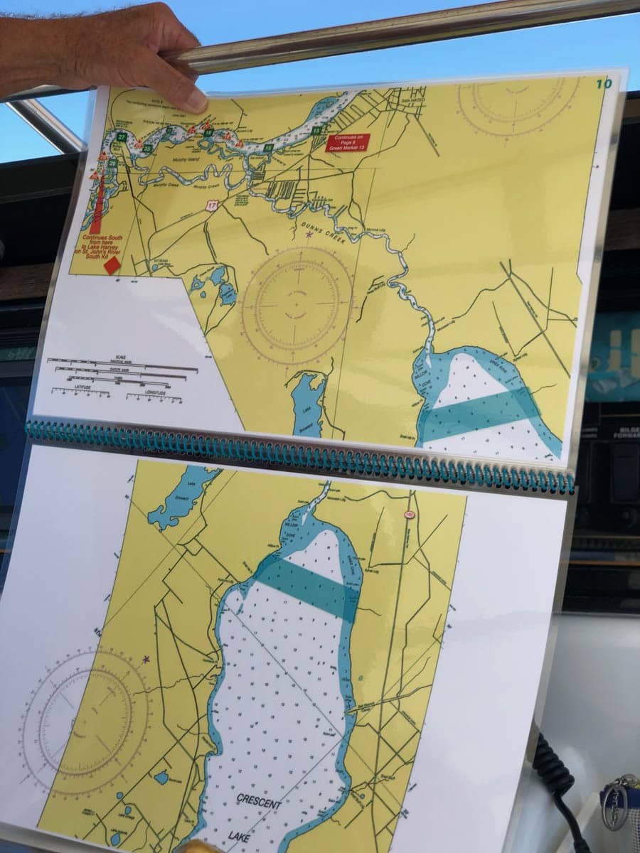 St Johns River North Nautical Chart - Mayport to South Jacksonville Overview and Jacksonville South to Crescent Lake - Image 7