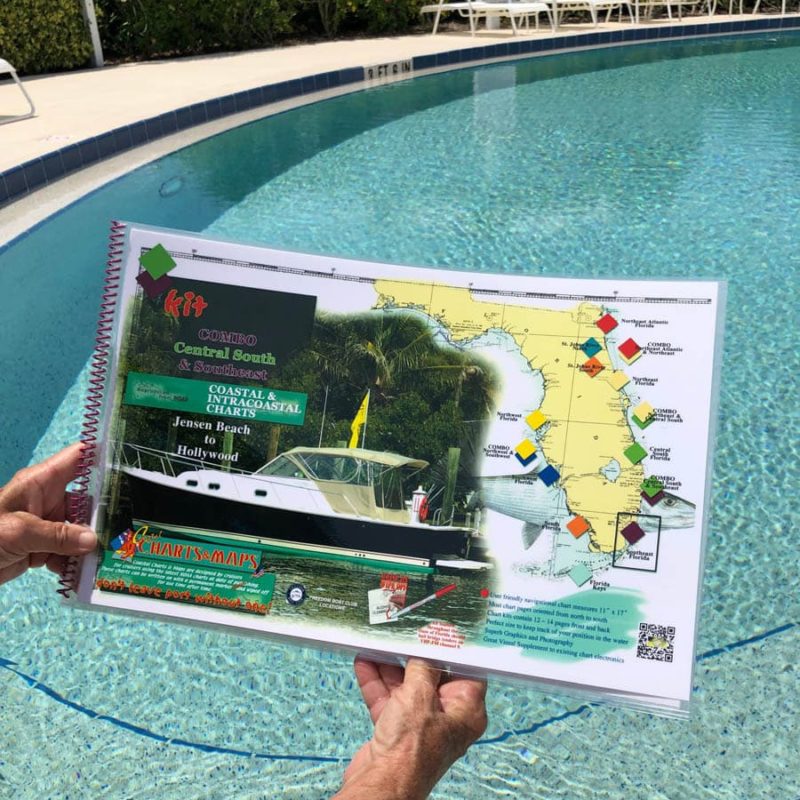 Combo Central South and Southeast Florida Navigational Chart Kit - Jensen Beach to Hollywood and North Miami Beach