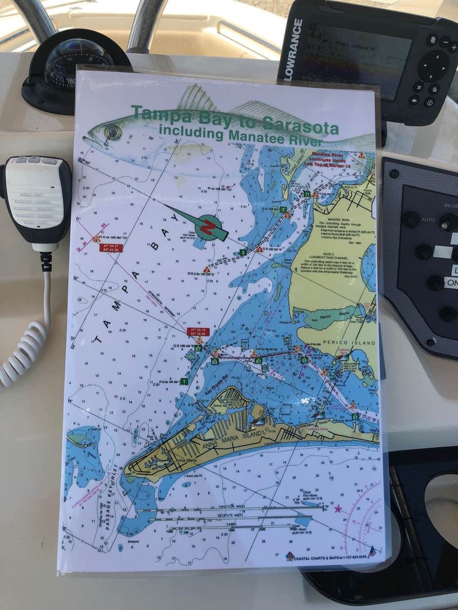 Tampa Bay to Sarasota including the Manatee River Nautical Chart
