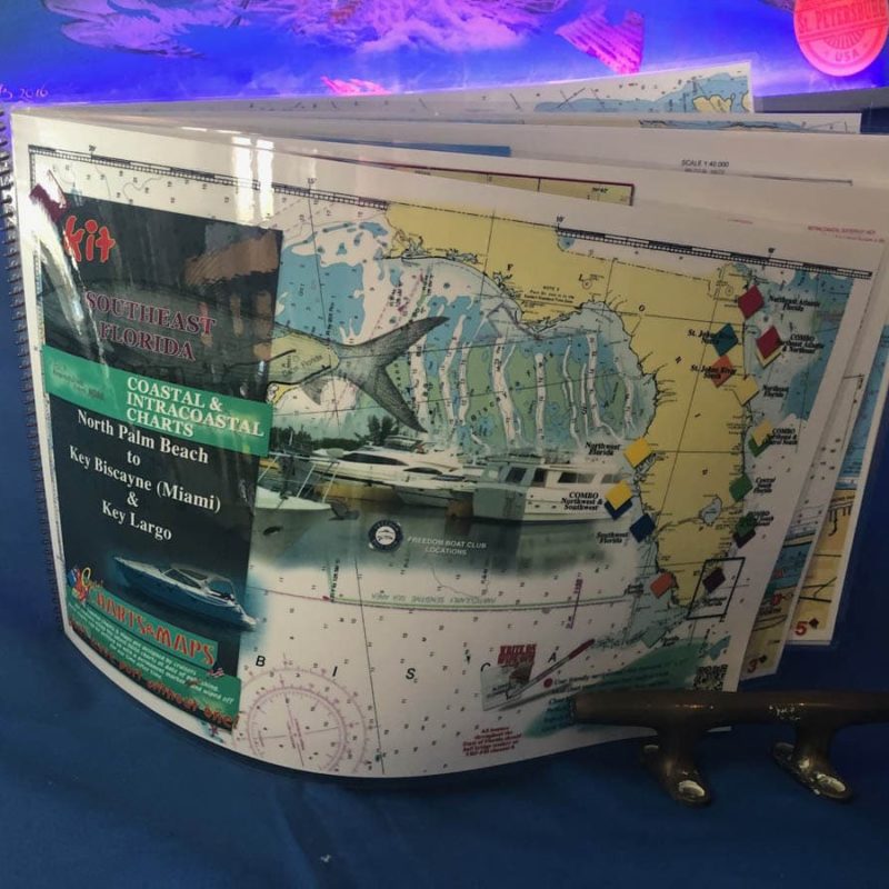 Southeast Florida Nautical Chart Kit - North Palm Beach to Key Biscayne, Miami Beach and Key Largo
