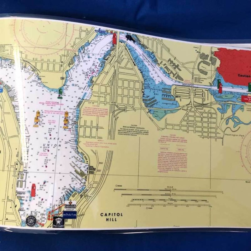 Lake Washington and Lake Union Nautical Chart