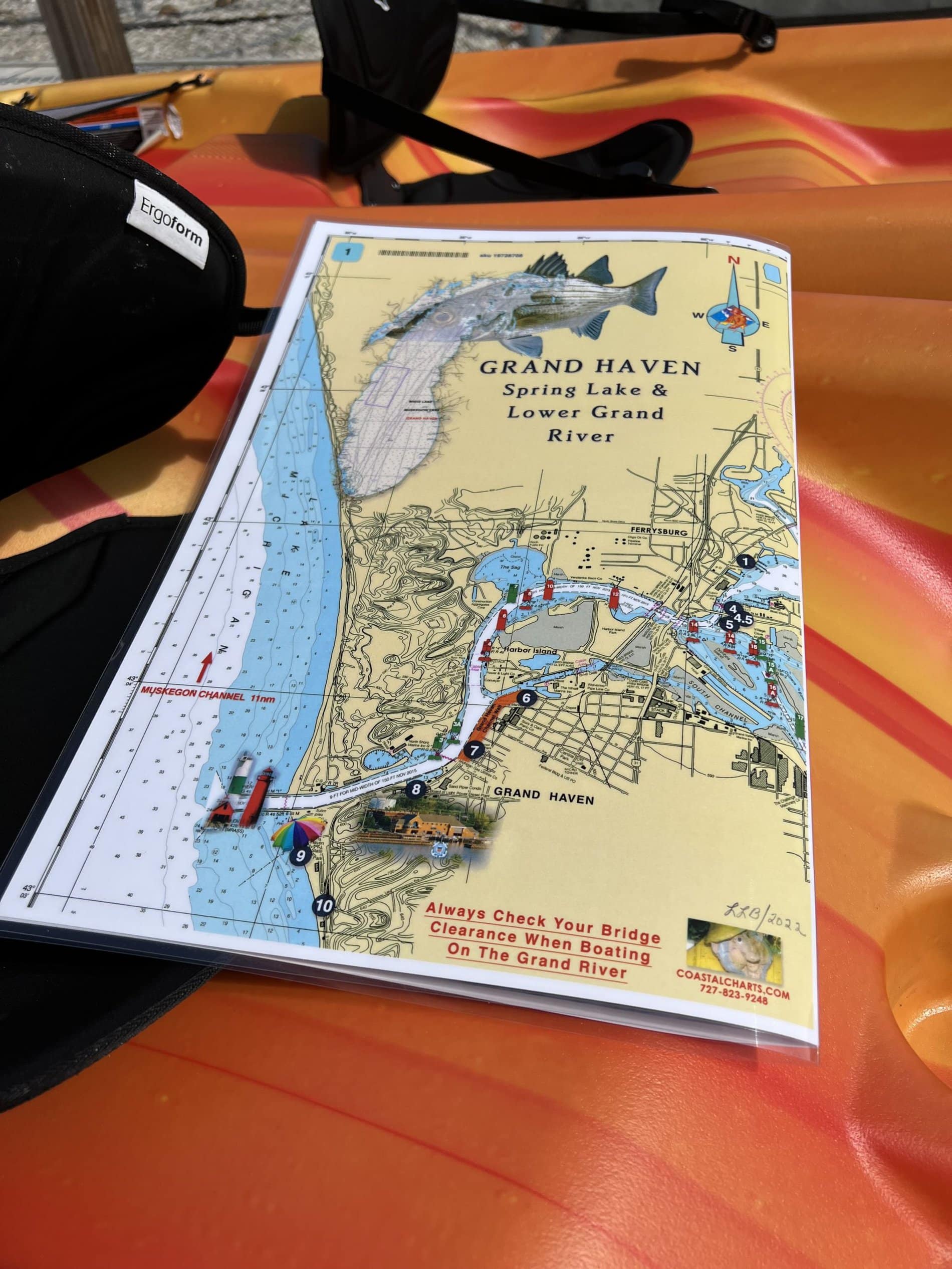 Grand Haven Michigan, Spring Lake and Lower Grand River Nautical Chart - Image 2
