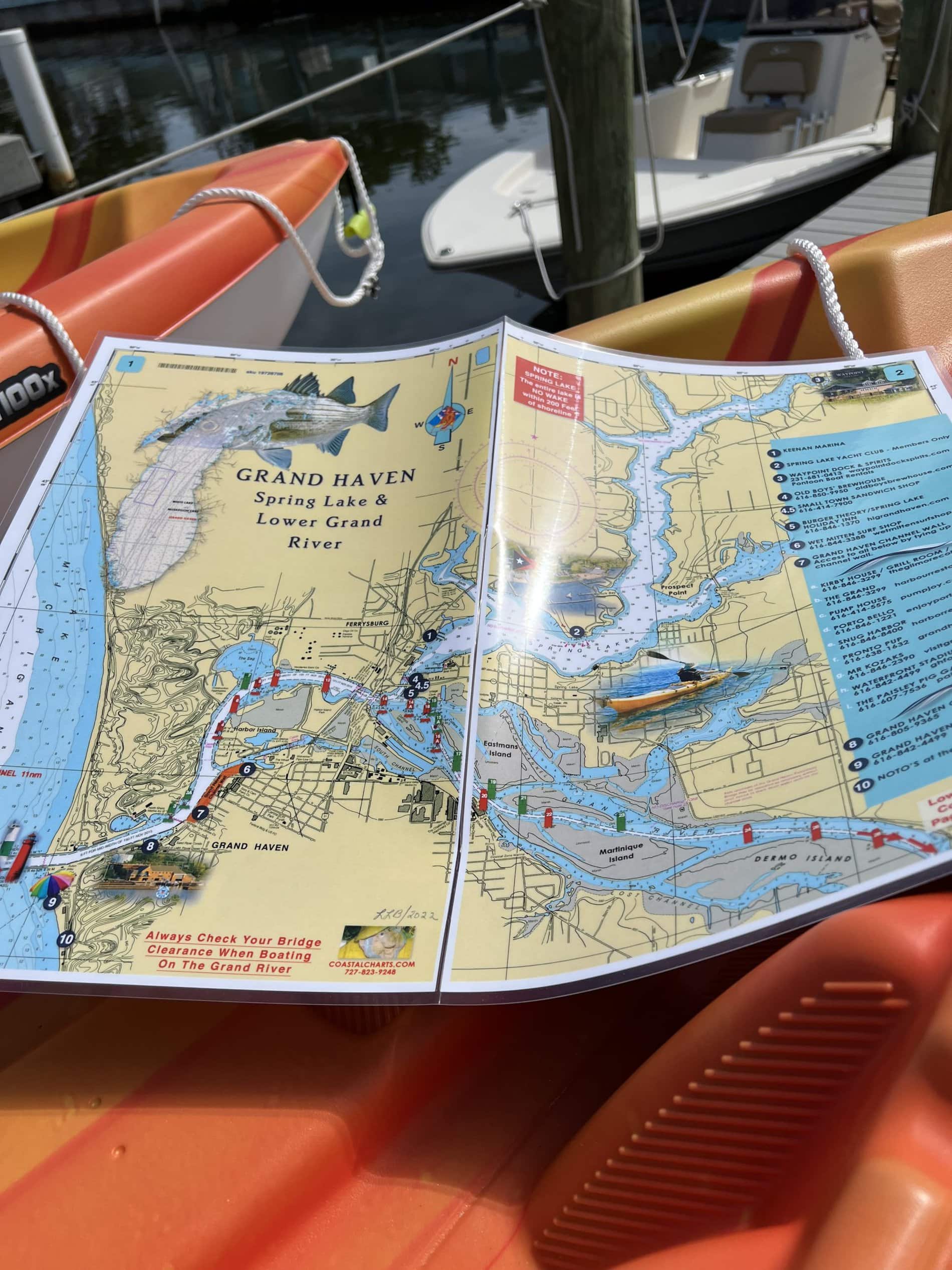 Grand Haven Michigan, Spring Lake and Lower Grand River Nautical Chart - Image 3