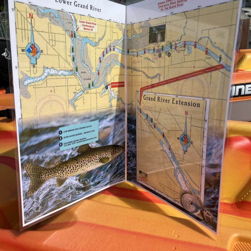 Grand Haven Michigan, Spring Lake and Lower Grand River Nautical Chart